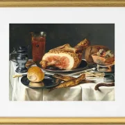 Stillleben mit Schinken - 1625