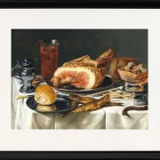 Stillleben mit Schinken - 1625