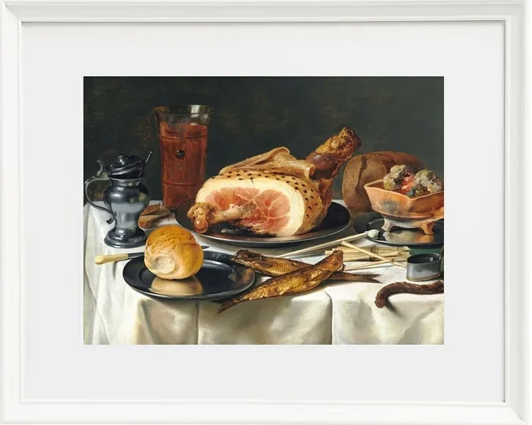 Stillleben mit Schinken - 1625