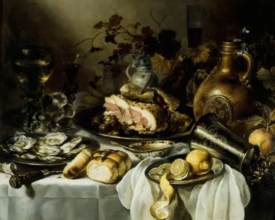 Stillleben mit Schinken - 1649