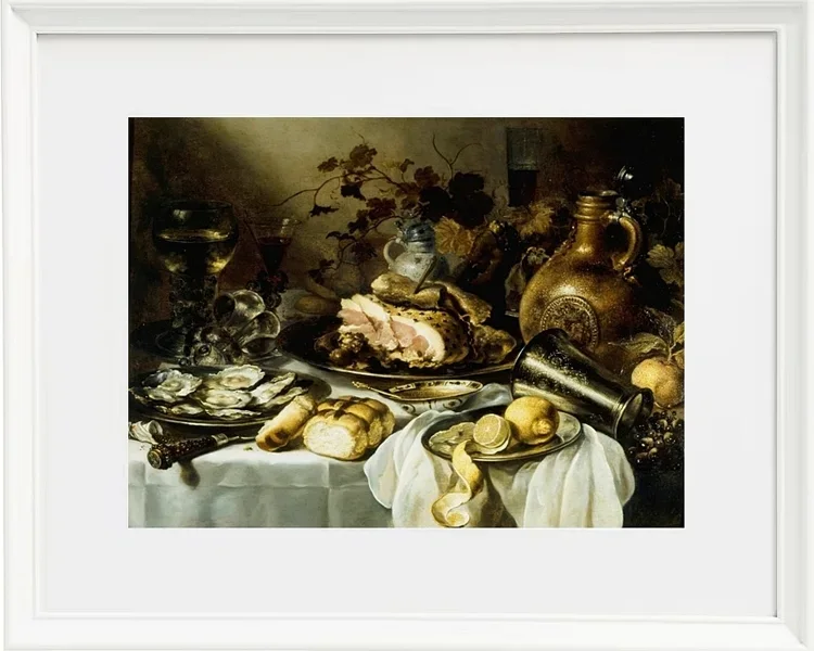 Stillleben mit Schinken - 1649