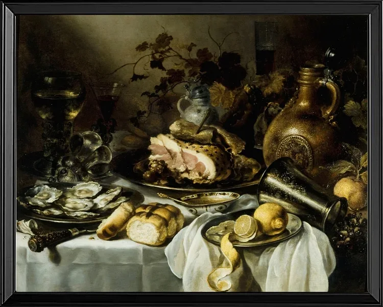 Stillleben mit Schinken - 1649