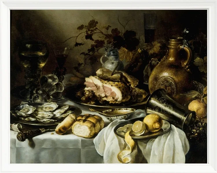 Stillleben mit Schinken - 1649