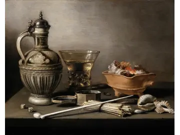 Stillleben mit einem Steinzeugkrug – 1640