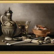 Stillleben mit einem Steinzeugkrug – 1640