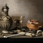 Stillleben mit einem Steinzeugkrug – 1640