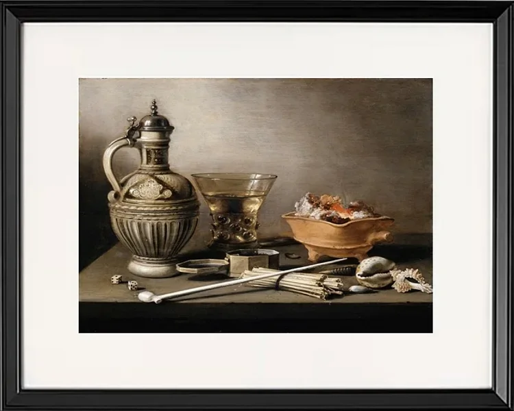 Stillleben mit einem Steinzeugkrug – 1640