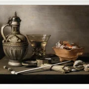 Stillleben mit einem Steinzeugkrug – 1640