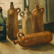 Stillleben mit fünf Flaschen - 1884