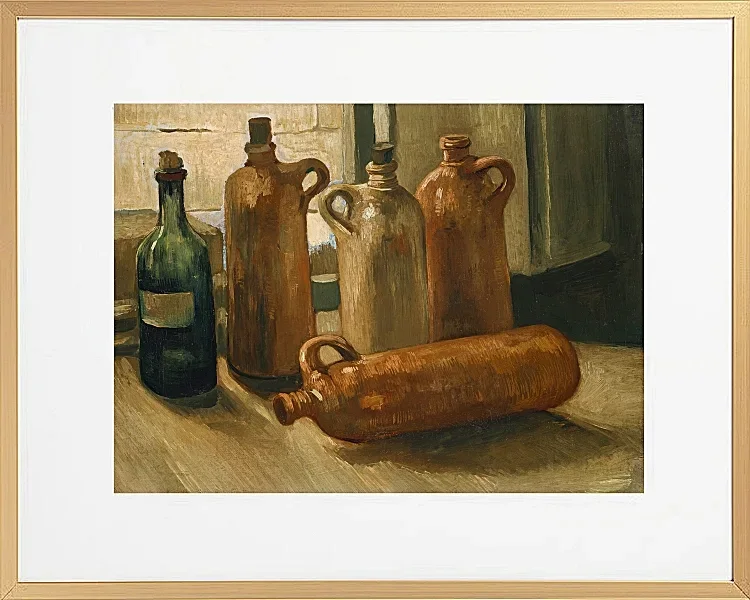 Stillleben mit fünf Flaschen - 1884