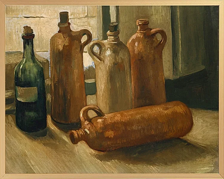 Stillleben mit fünf Flaschen - 1884