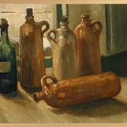 Stillleben mit fünf Flaschen - 1884
