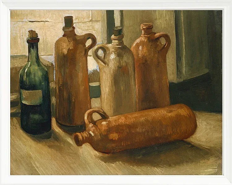 Stillleben mit fünf Flaschen - 1884