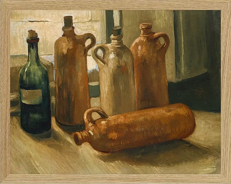 Stillleben mit fünf Flaschen - 1884