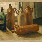 Stillleben mit fünf Flaschen - 1884