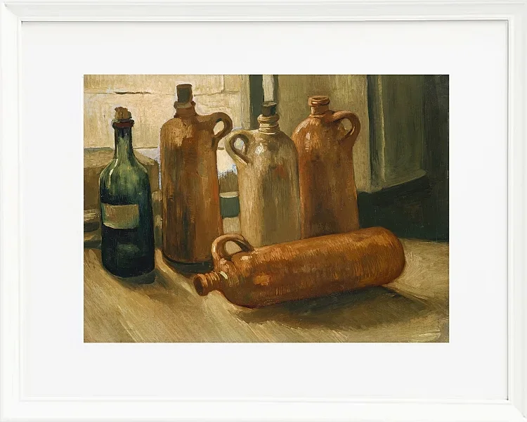 Stillleben mit fünf Flaschen - 1884