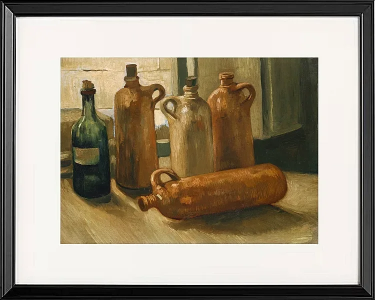 Stillleben mit fünf Flaschen - 1884