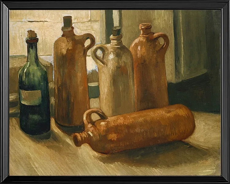 Stillleben mit fünf Flaschen - 1884