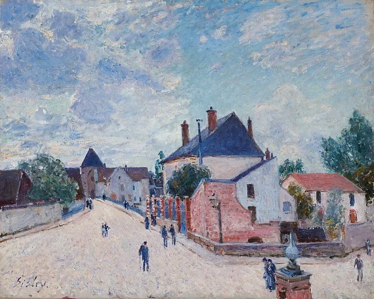 Straße in Moret – 1890