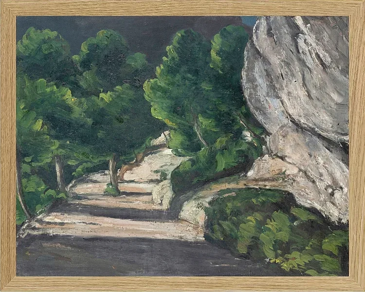 Vej med træer i Rocky Mountains - 1870