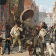 Straßenszene in den Hunde Tagen – 1832