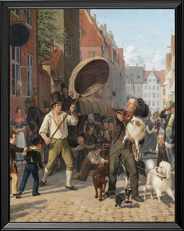Straßenszene in den Hunde Tagen – 1832