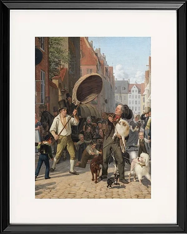 Straßenszene in den Hunde Tagen – 1832