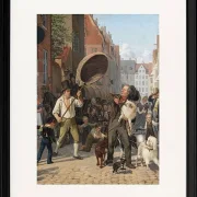 Straßenszene in den Hunde Tagen – 1832