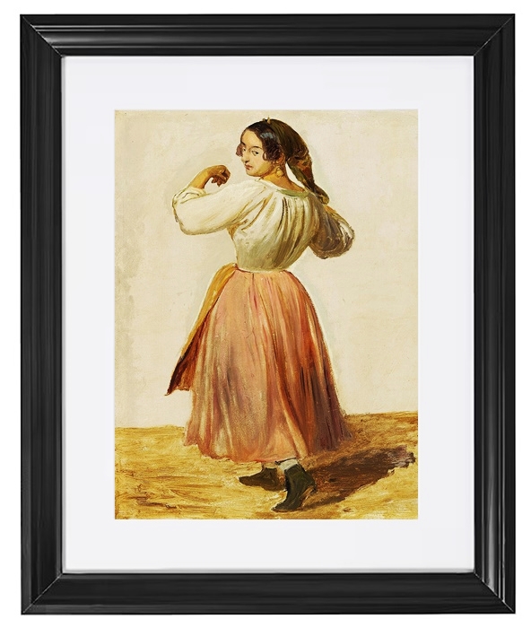 Studie einer tanzenden Italienerin - 1850