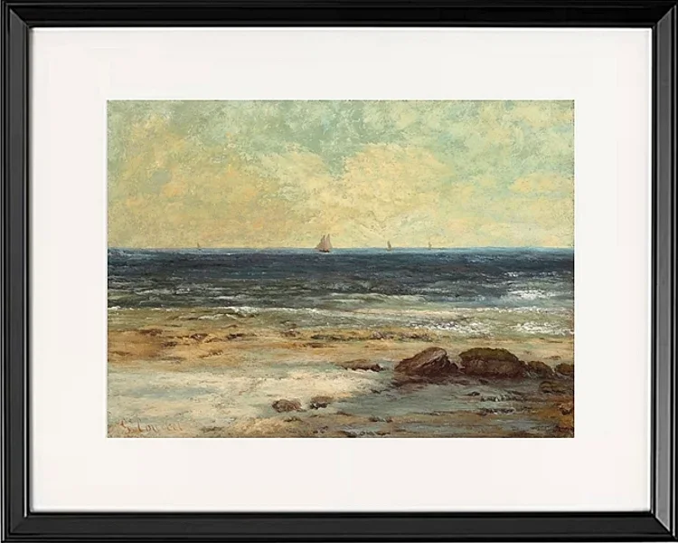 Strand am Meer bei Palavas - 1872