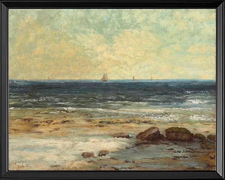 Strand am Meer bei Palavas - 1872