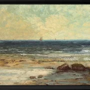 Strand am Meer bei Palavas - 1872