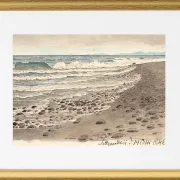 Strand mit Blick über das Kattegat in Richtung Kullen – 1845