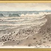 Strand mit Blick über das Kattegat in Richtung Kullen – 1845