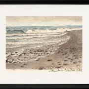 Strand mit Blick über das Kattegat in Richtung Kullen – 1845