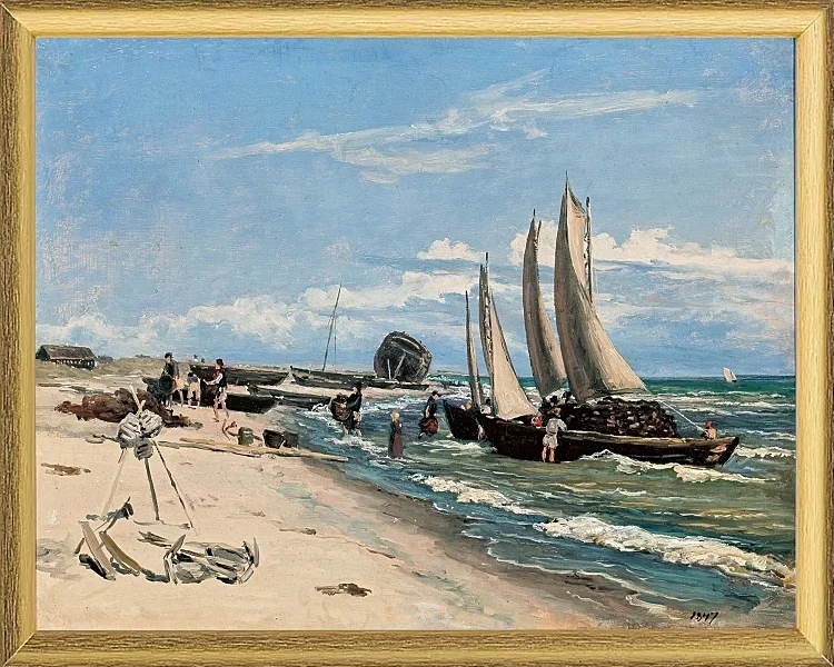 Strand von Skagen Vesterby – 1847