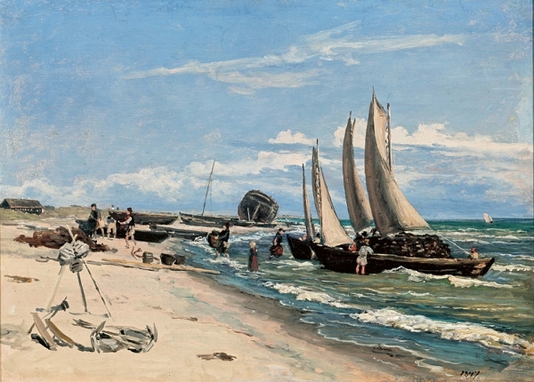 Strand von Skagen Vesterby – 1847
