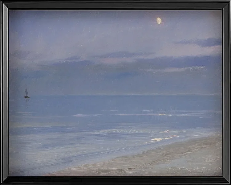 Strand von Skagen im Mondlicht – 1899