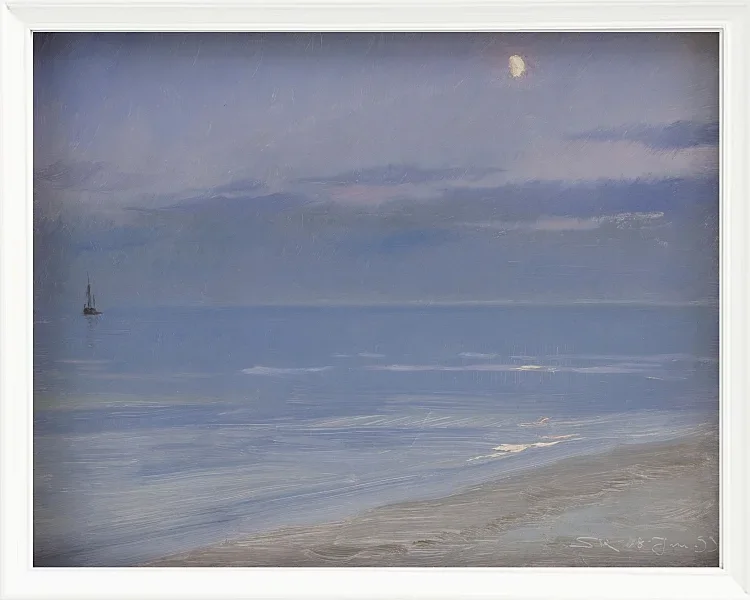 Strand von Skagen im Mondlicht – 1899