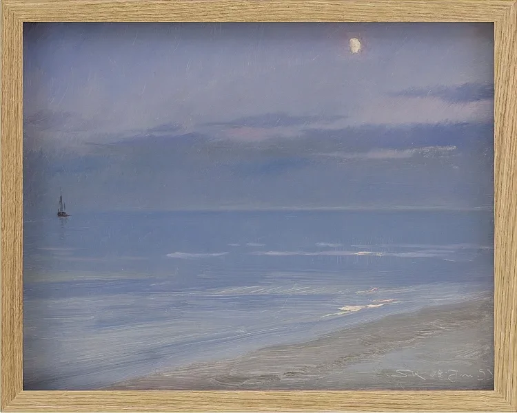Strand von Skagen im Mondlicht – 1899