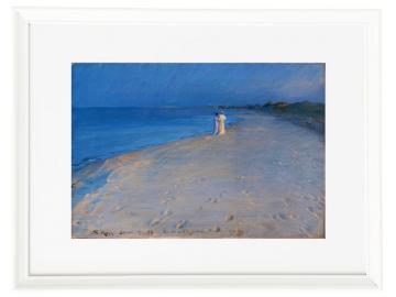 Sommerabend am Südstrand von Skagen. Anna Ancher – 1893