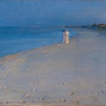 Sommerabend am Südstrand von Skagen. Anna Ancher – 1893