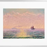 Studie über das Meer bei St. Malo im Gegenlicht der Sonne – 1918