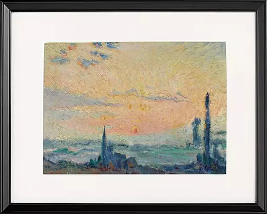 Studie des Sonnenuntergangs in der Ebene – 1919