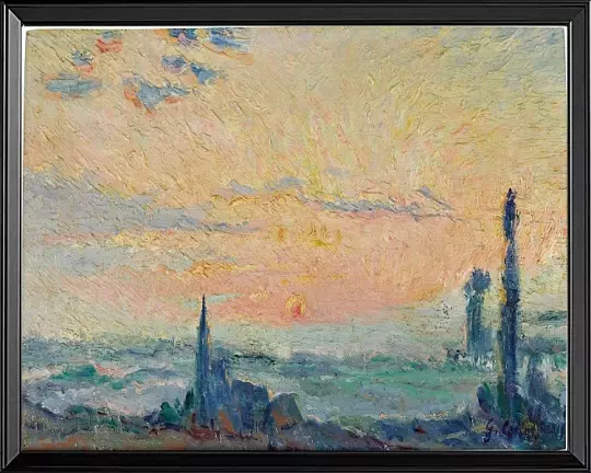 Studie des Sonnenuntergangs in der Ebene – 1919