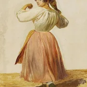 Studie einer tanzenden Italienerin - 1850