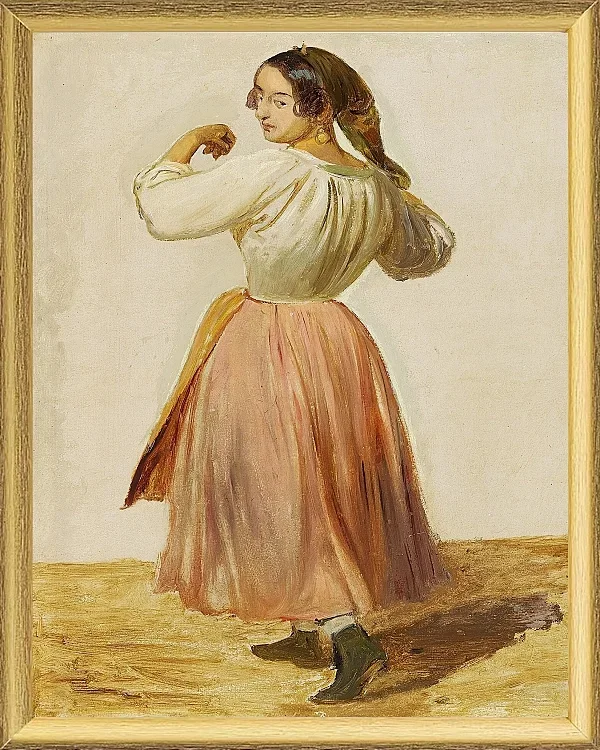 Studie einer tanzenden Italienerin - 1850