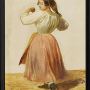 Studie einer tanzenden Italienerin - 1850