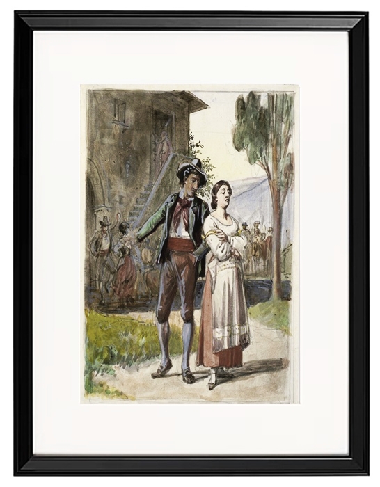 Junges Paar im Streit – 1870