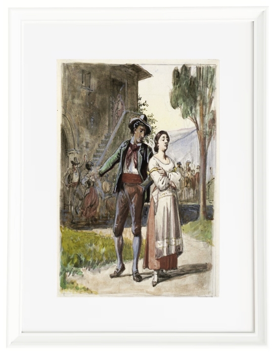 Junges Paar im Streit – 1870